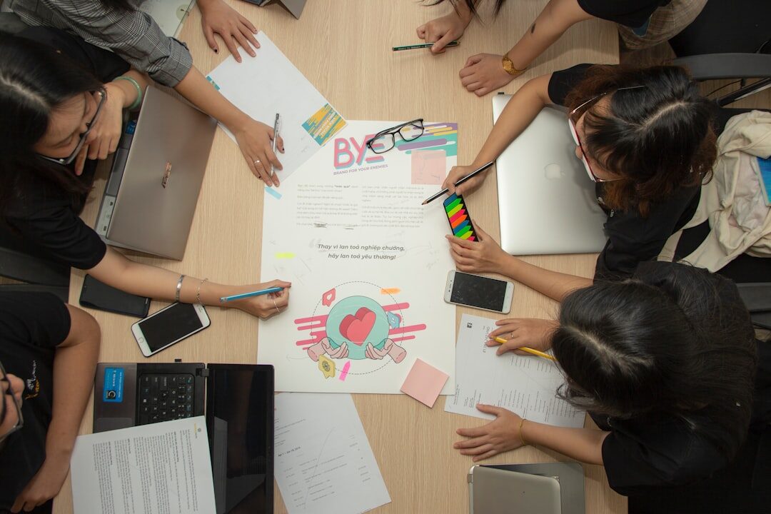 team brainstorming session